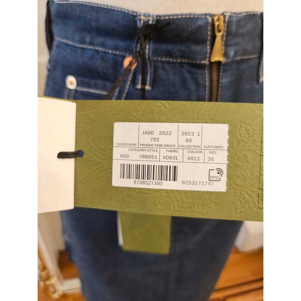 GUCCI Denim Midi Skirt, IT 36 (fits XXS to S), NWT - Picture 9 of 16